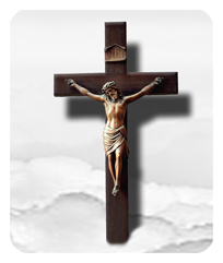 Crucifix White Clouds